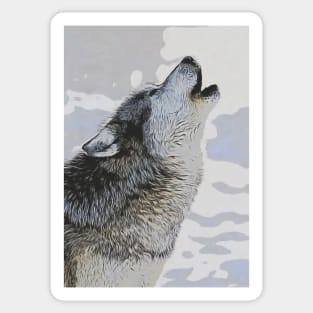 Grey Wolf Sticker